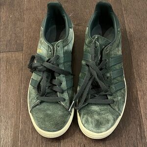 Adidas Green Suede Campus Sneakers
